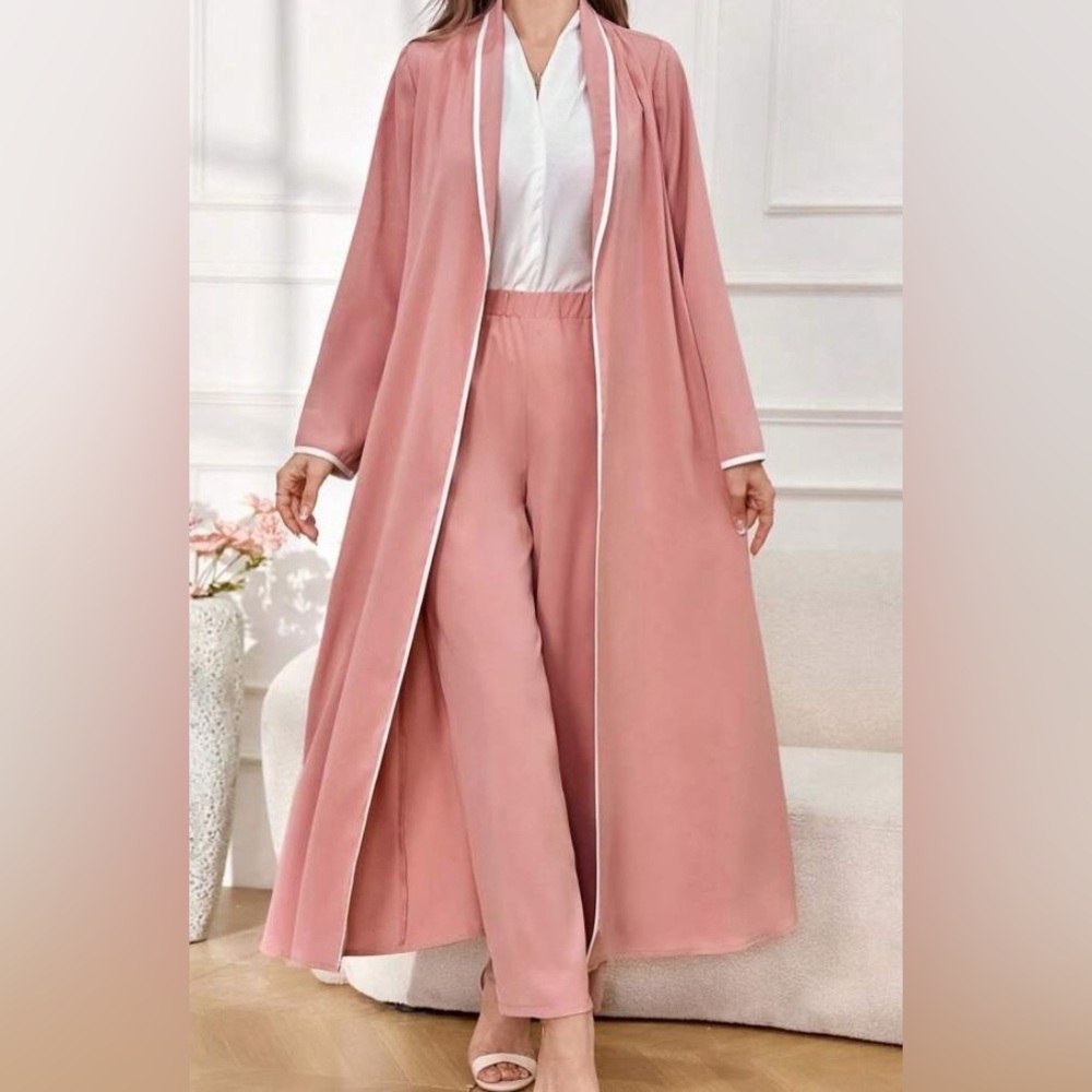 opened long cardigan